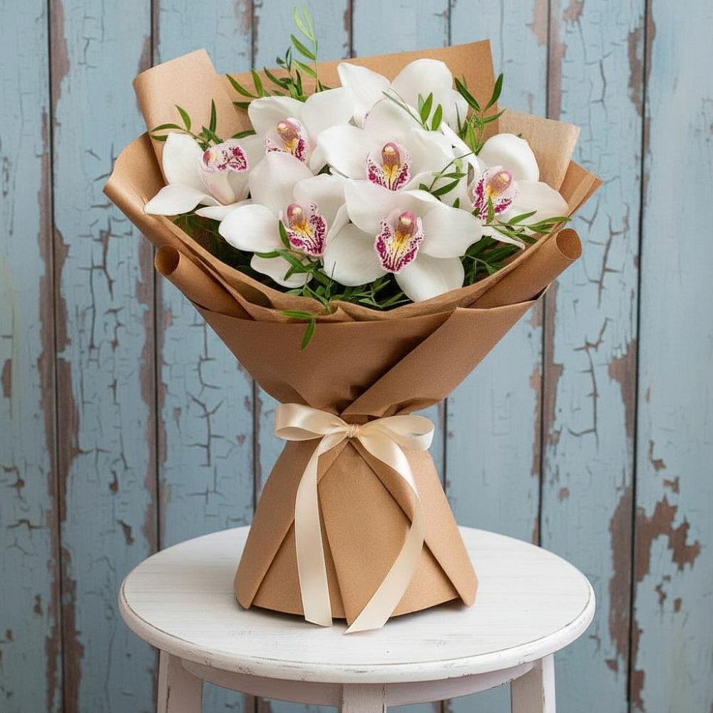 Букет цветов из: Орхидеи и Розы в Устюжне