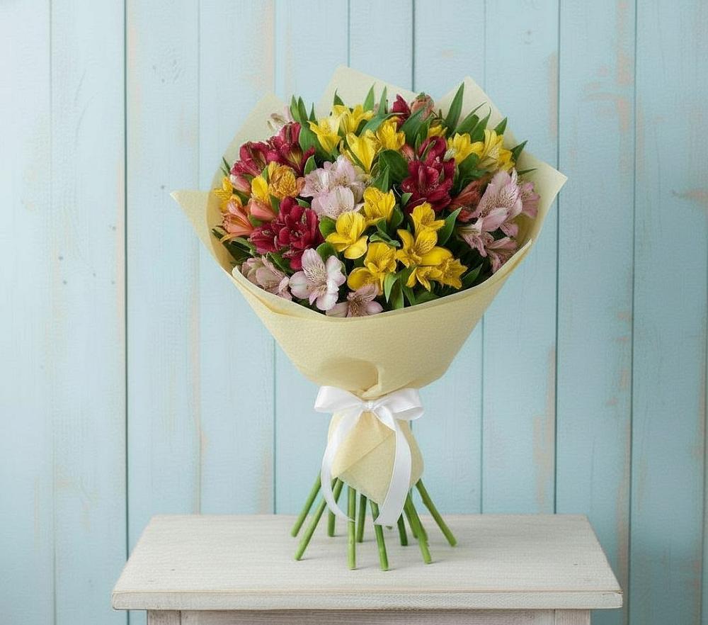 Букет цветов из: Альстромерии в Устюжне