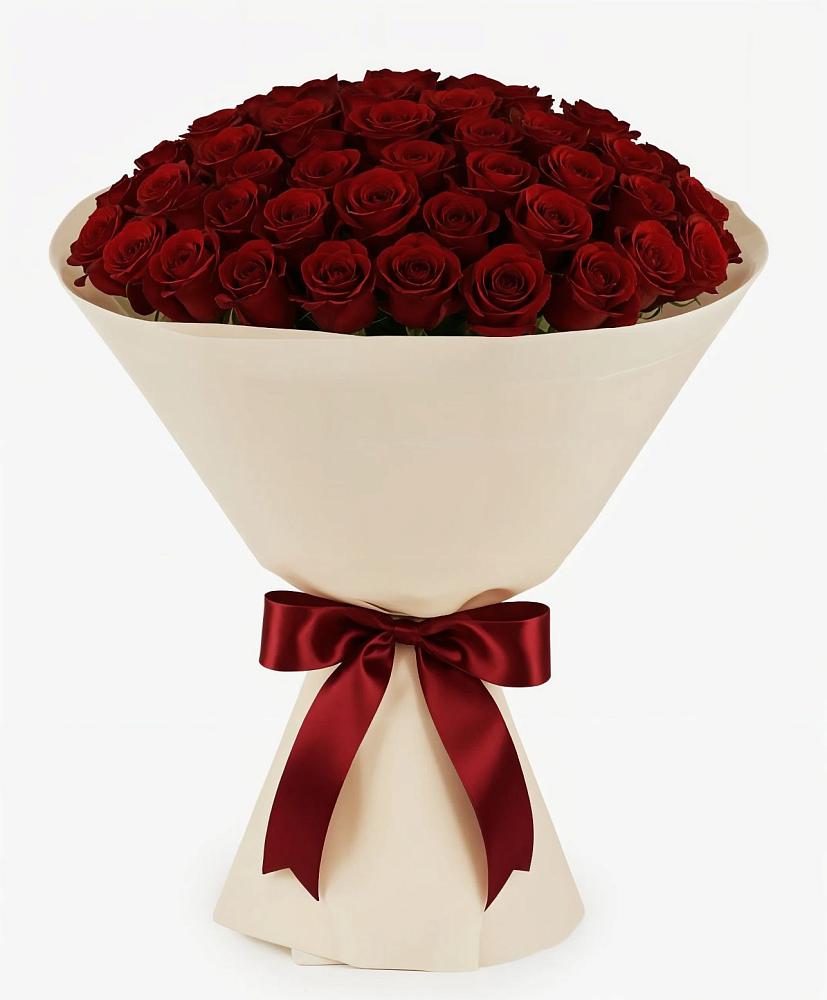 Букет 101 Бордовая роза Блэк Бакарра в Устюжне